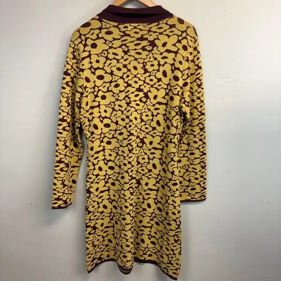 Urban Outfitters 4SI3NNA Retro Floral Print Goldie Mini Dress Size 1X